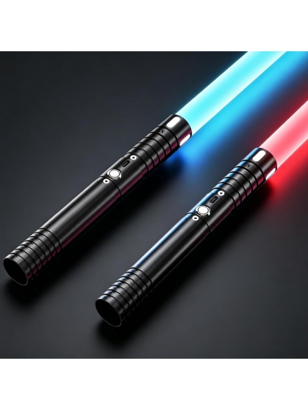 Dueling Lightsabers Set - 36" Length, 20 Colors, 4 Modes, Rechargeable Fun!